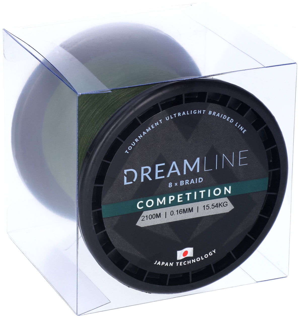 Mikado Geflochtene Schnüre - Dreamline Competition - 0.10mm/8.73kg/2100m - Grün - 1 Spule