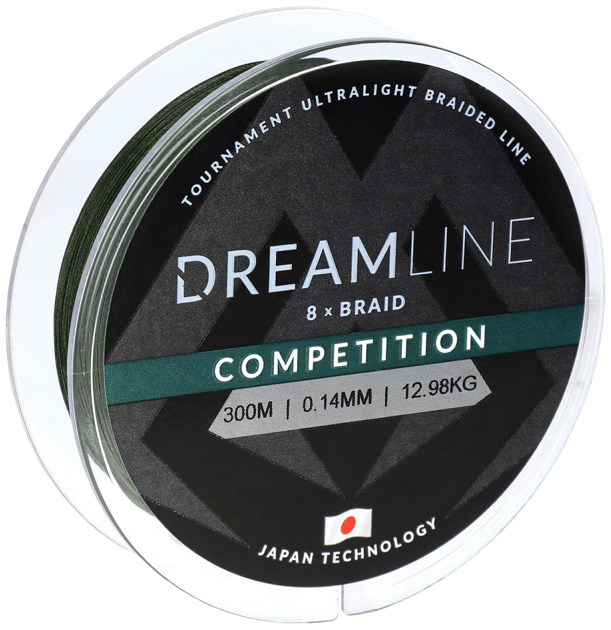 Mikado Geflochtene Schnüre - Dreamline Competition - 0.16mm/15.54kg/300m - Grün - 1 Spule