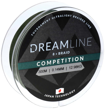 Mikado Geflochtene Schnüre - Dreamline Competition - 0.16mm/15.54kg/300m - Grün - 1 Spule