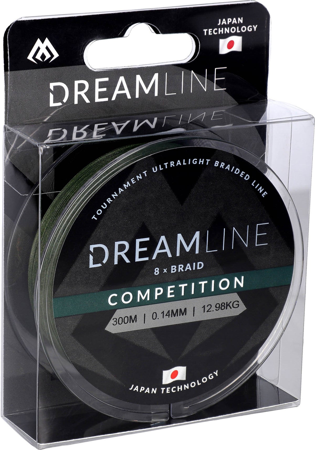Mikado Geflochtene Schnüre - Dreamline Competition - 0.14mm/12.98kg/300m - Grün - 1 Spule
