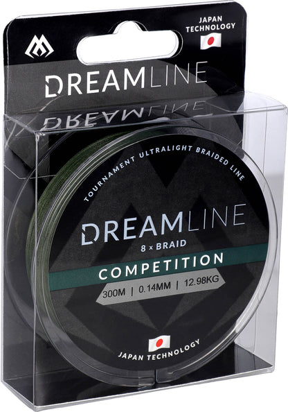 Mikado Geflochtene Schnüre - Dreamline Competition - 0.14mm/12.98kg/300m - Grün - 1 Spule