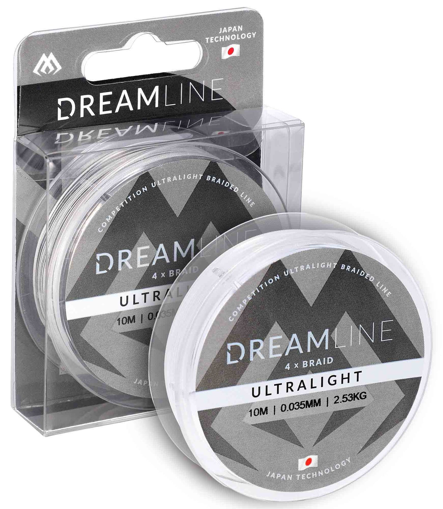 Mikado Geflochtene Schnüre - Dreamline Ultralight - 0.035mm/2.53kg/10m - Weiss - 1 Spule