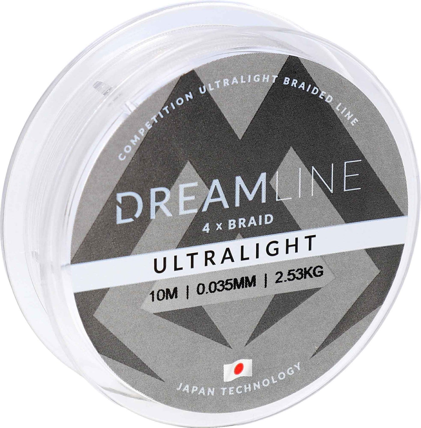Mikado Geflochtene Schnüre - Dreamline Ultralight - 0.047mm/3.87kg/10m - Weiss - 1 Spule