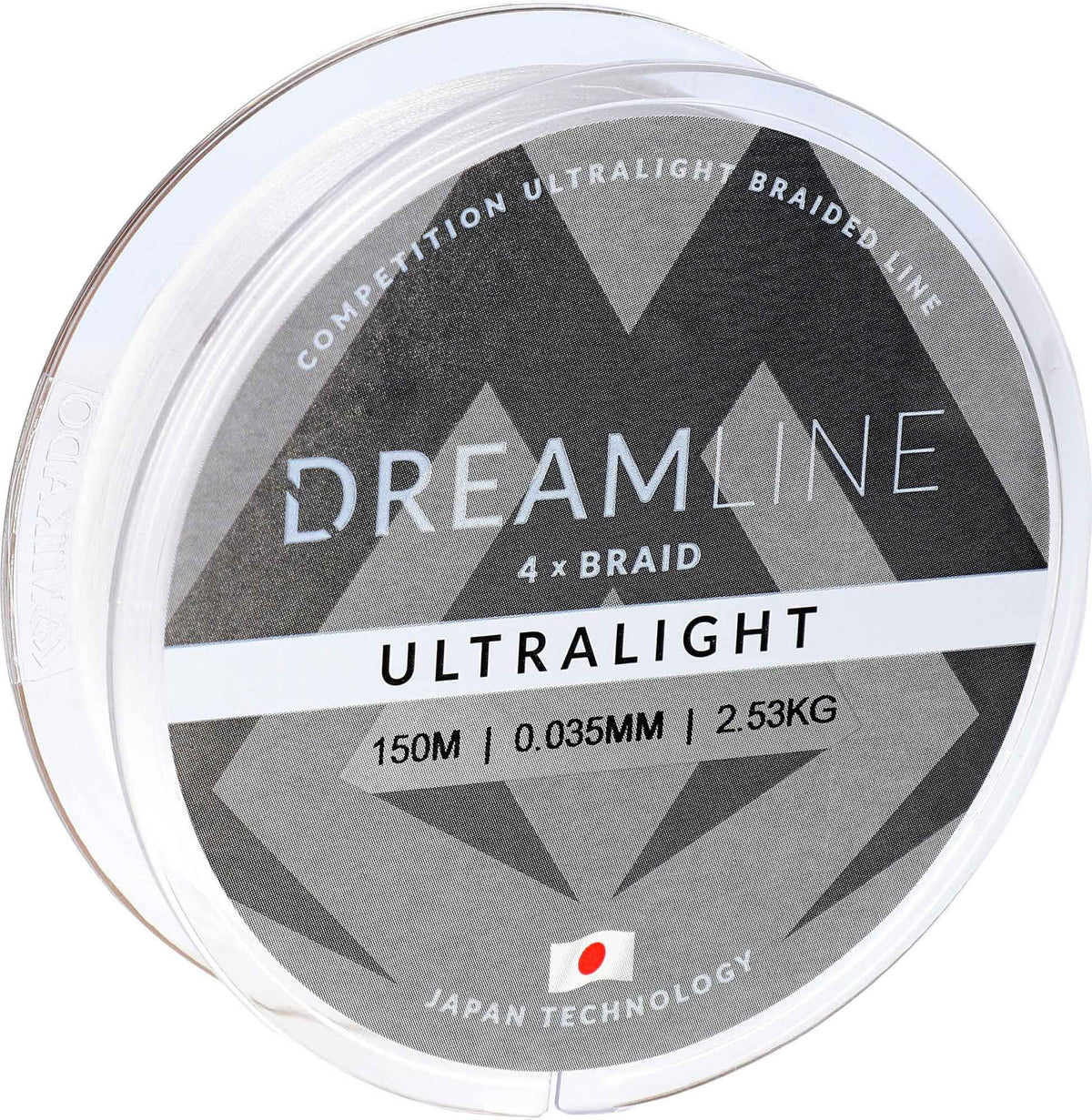 Mikado Geflochtene Schnüre - Dreamline Ultralight - 0.058mm/4.43kg/150m - Weiss - 1 Spule