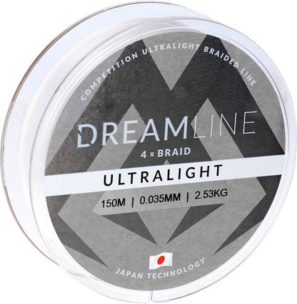 Mikado Geflochtene Schnüre - Dreamline Ultralight - 0.047mm/3.87kg/150m - Weiss - 1 Spule