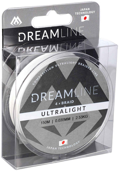 Mikado Geflochtene Schnüre - Dreamline Ultralight - 0.035mm/2.53kg/150m - Weiss - 1 Spule