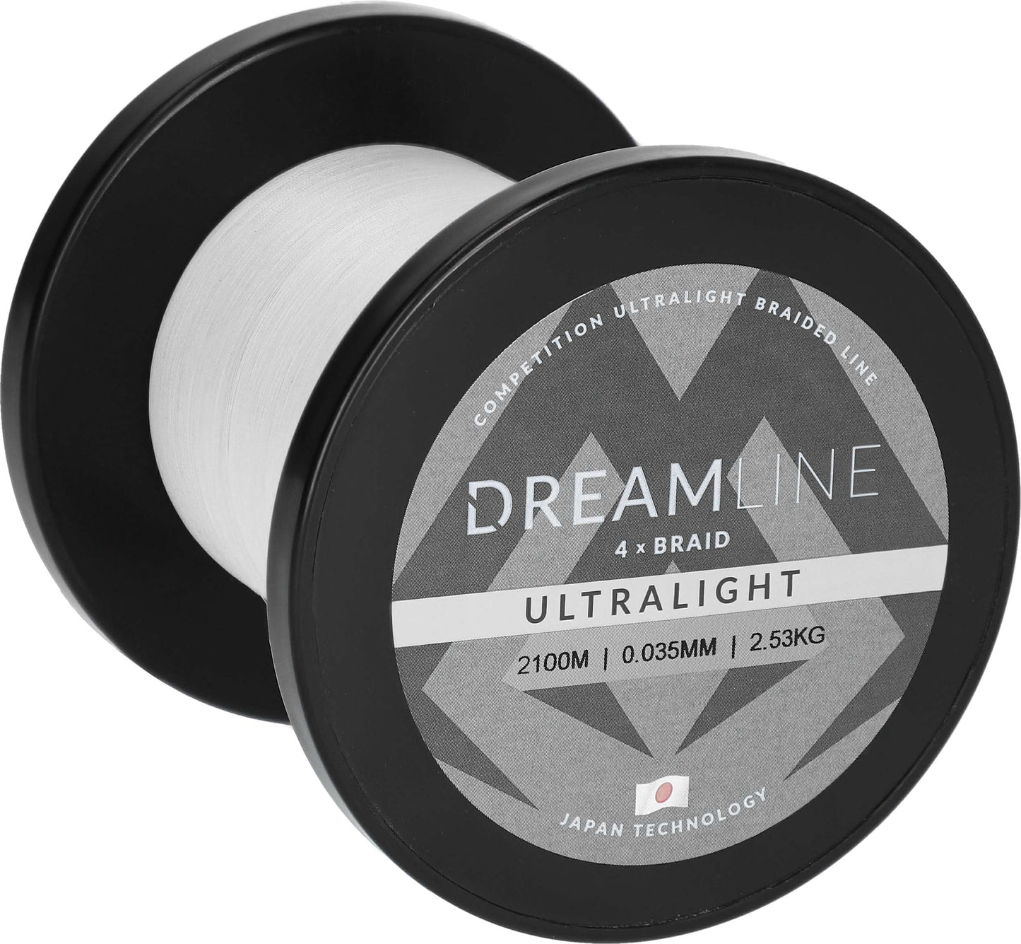 Mikado Geflochtene Schnüre - Dreamline Ultralight - 0.047mm/3.87kg/2100m - Weiss - 1 Spule