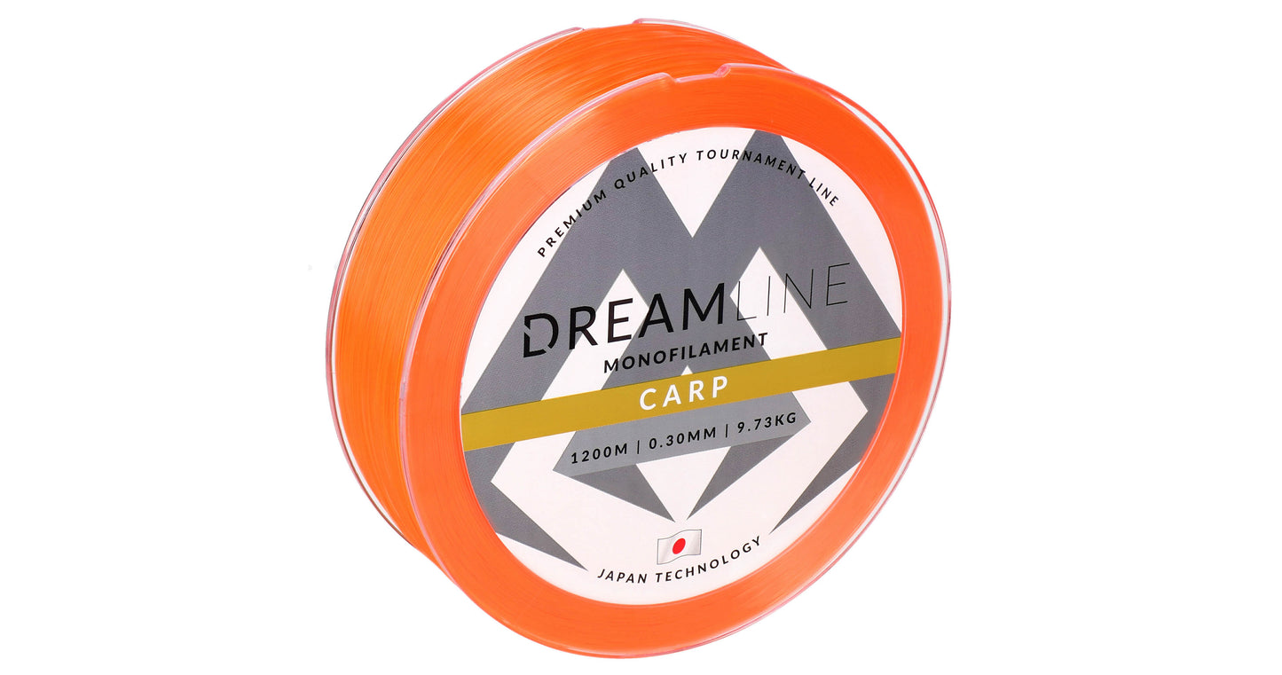 Mikado Schnur - Dreamline Carp - 0.33mm/10.51kg/1200m - Fluo Orange - 1 Spule
