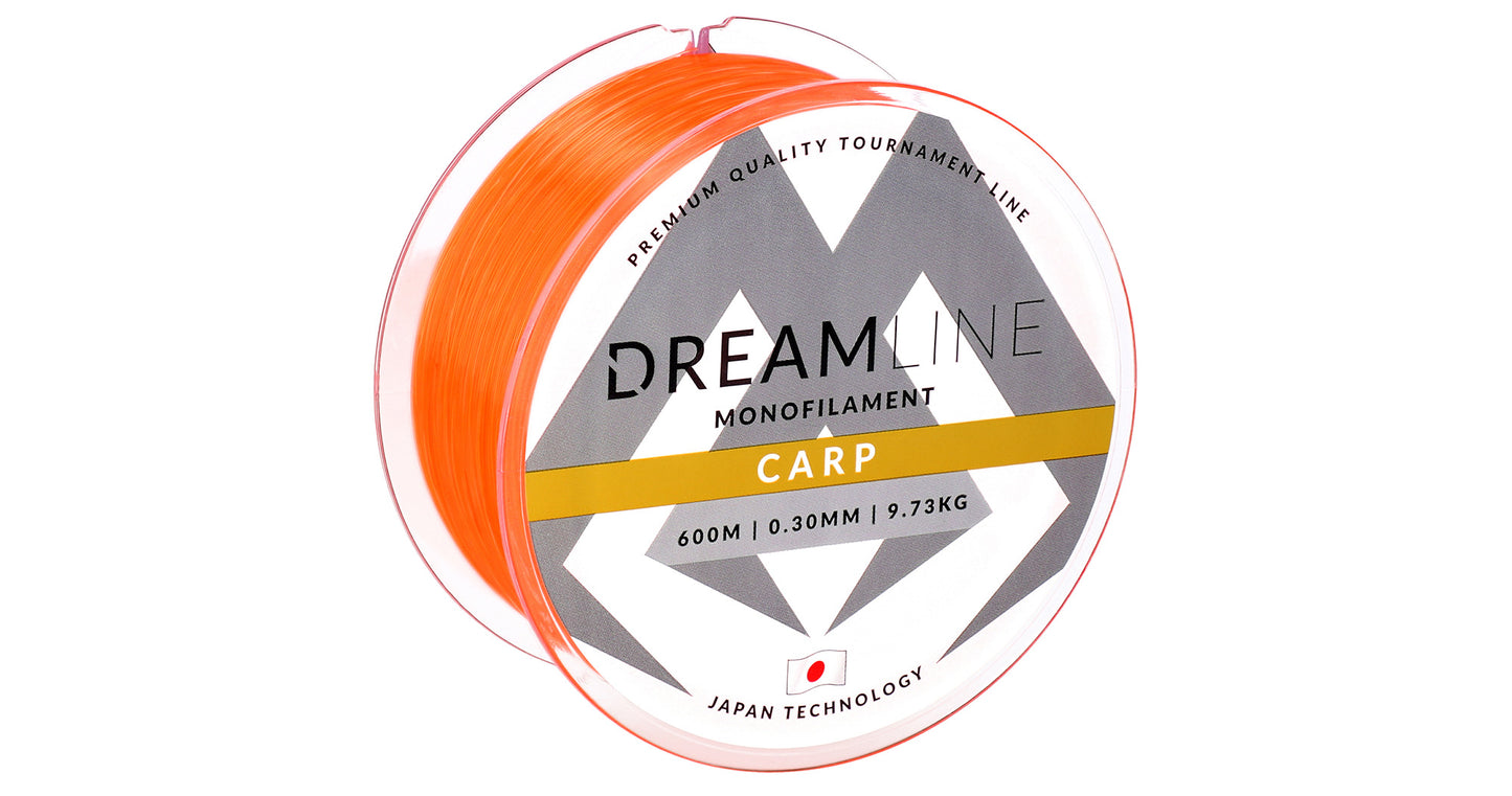 Mikado Schnur - Dreamline Carp - 0.30mm/9.73kg/600m - Fluo Orange - 1 Spule