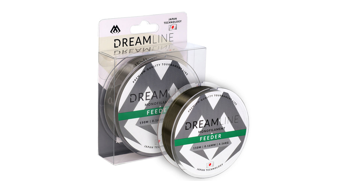 Mikado Schnur - Dreamline Feeder - 0.22mm/6.54kg/150m - Grün - 1 Spule