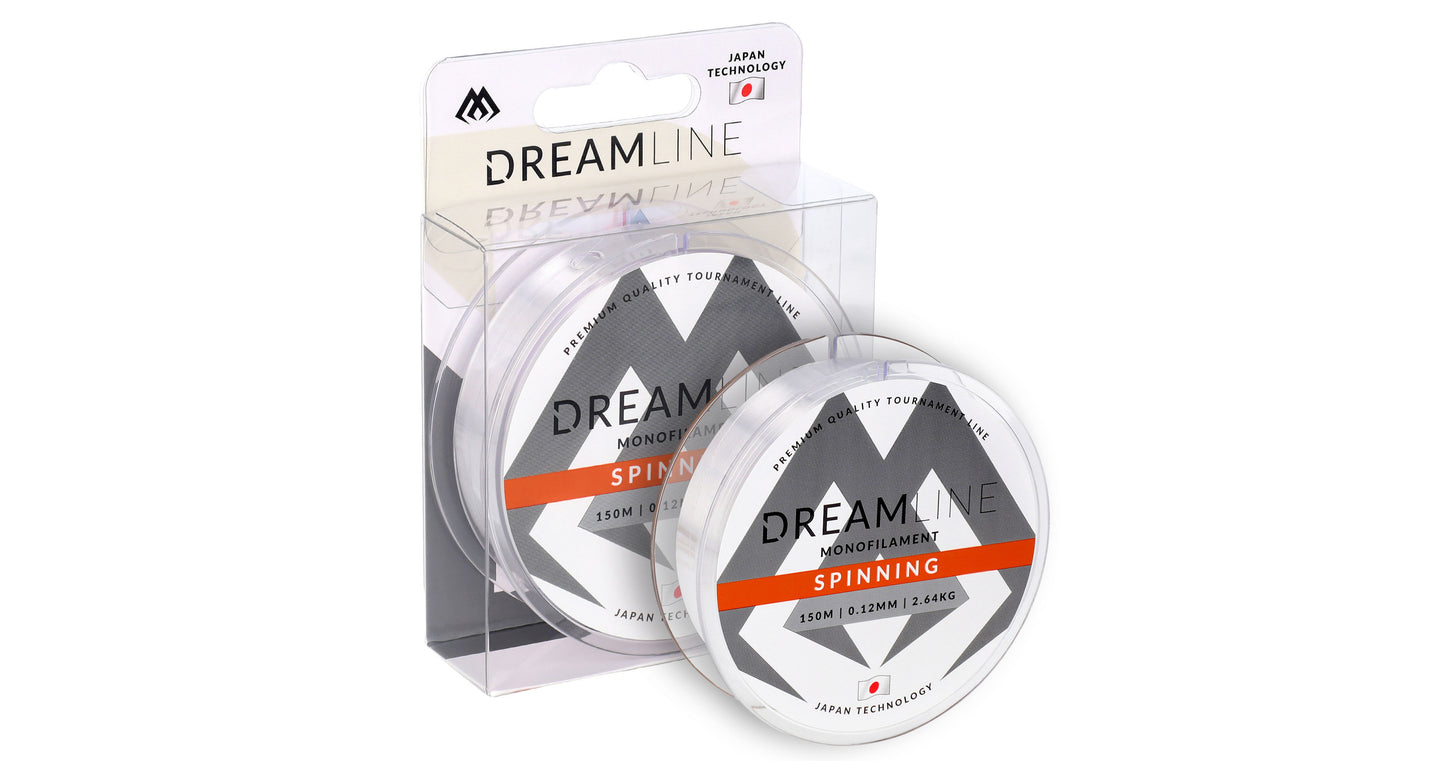 Mikado Schnur - Dreamline Spinning - 0.16mm/3.93kg/150m - Transparent - 1 Spule