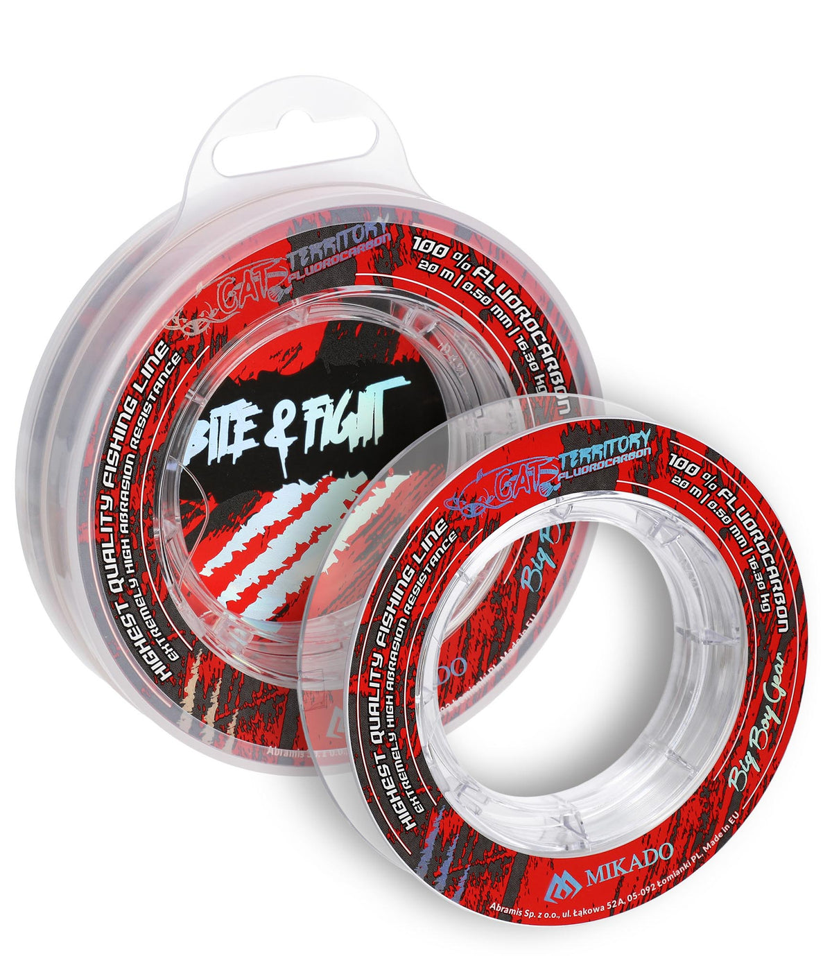 Mikado Schnur - Fluorocarbon Cat Territory - 1.20mm/78.00kg/20m - 1 Spule