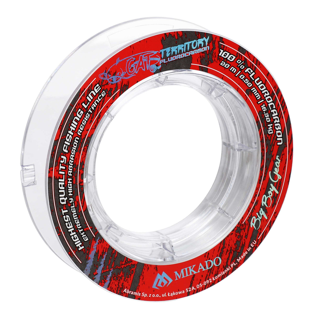 Mikado Schnur - Fluorocarbon Cat Territory - 0.50mm/16.30kg/20m - 1 Spule