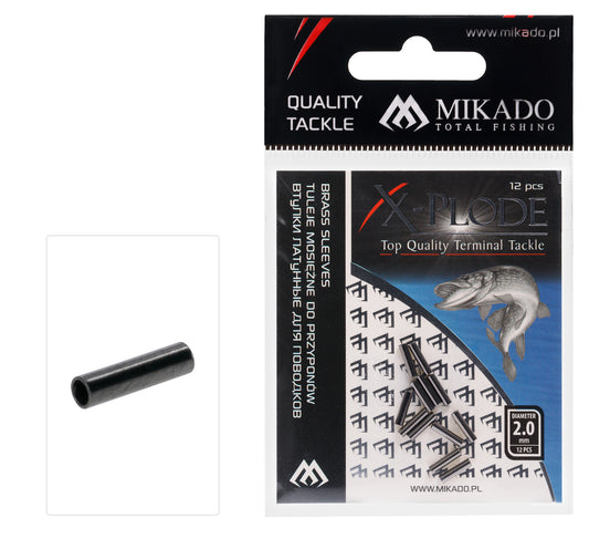 Mikado Ärmel - Messing 1.6mm - 12 Stk.