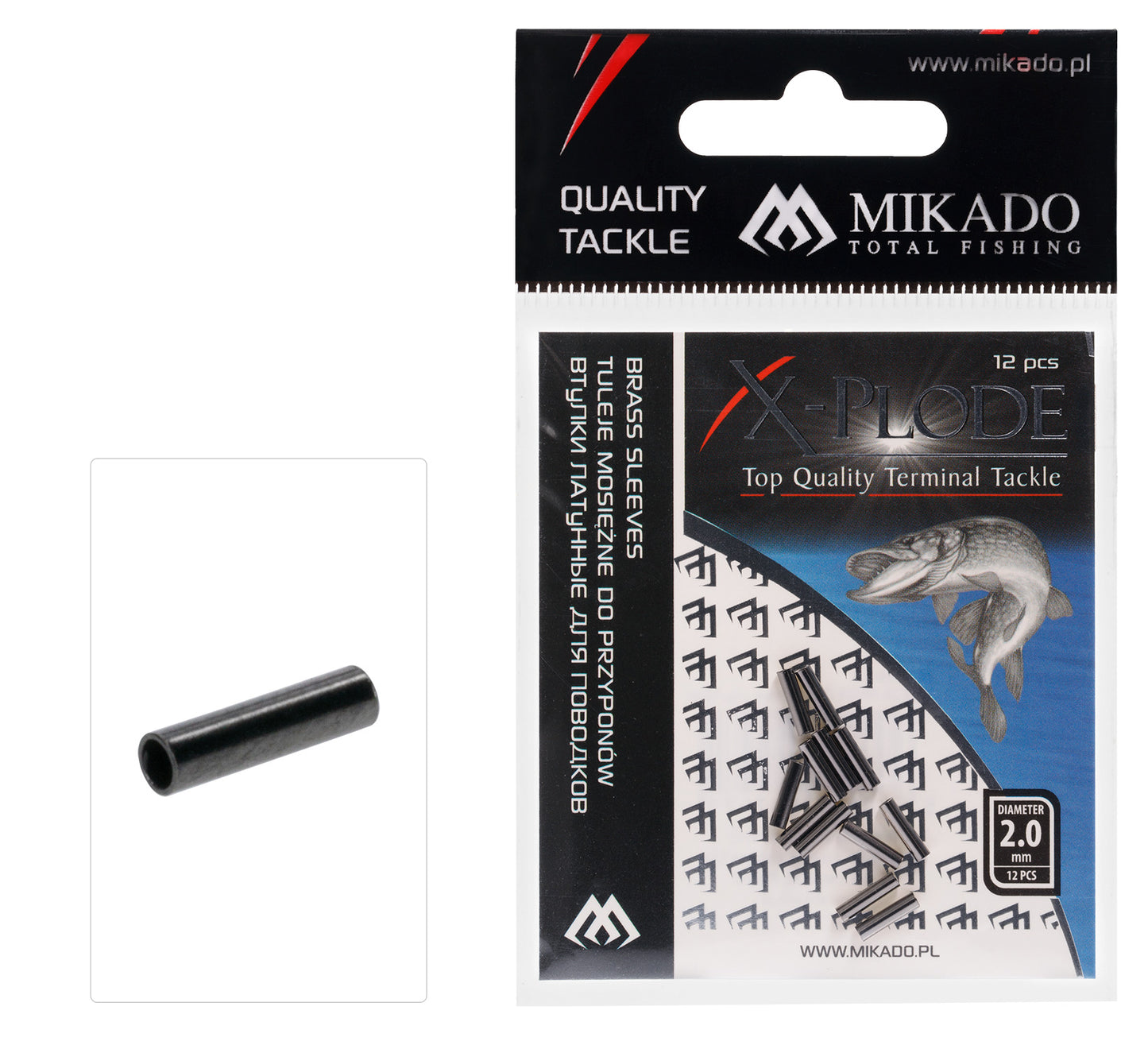 Mikado Ärmel - Messing 1.8mm - 12 Stk.