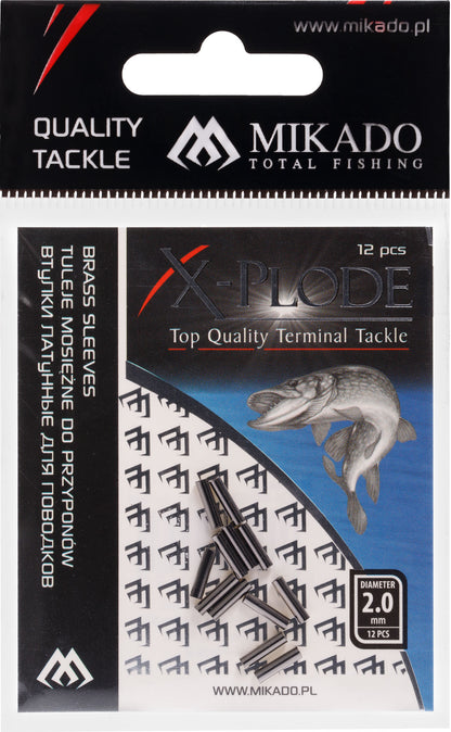 Mikado Ärmel - Messing 2.0mm - 12 Stk.