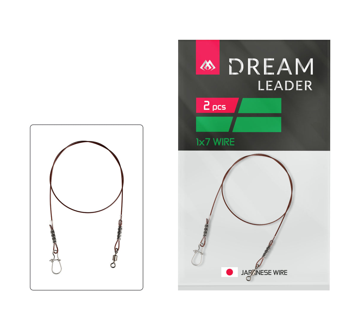 Mikado Leader - Dream Leader - 1x7 40cm/10LB/4.5kg - 2 Stk.