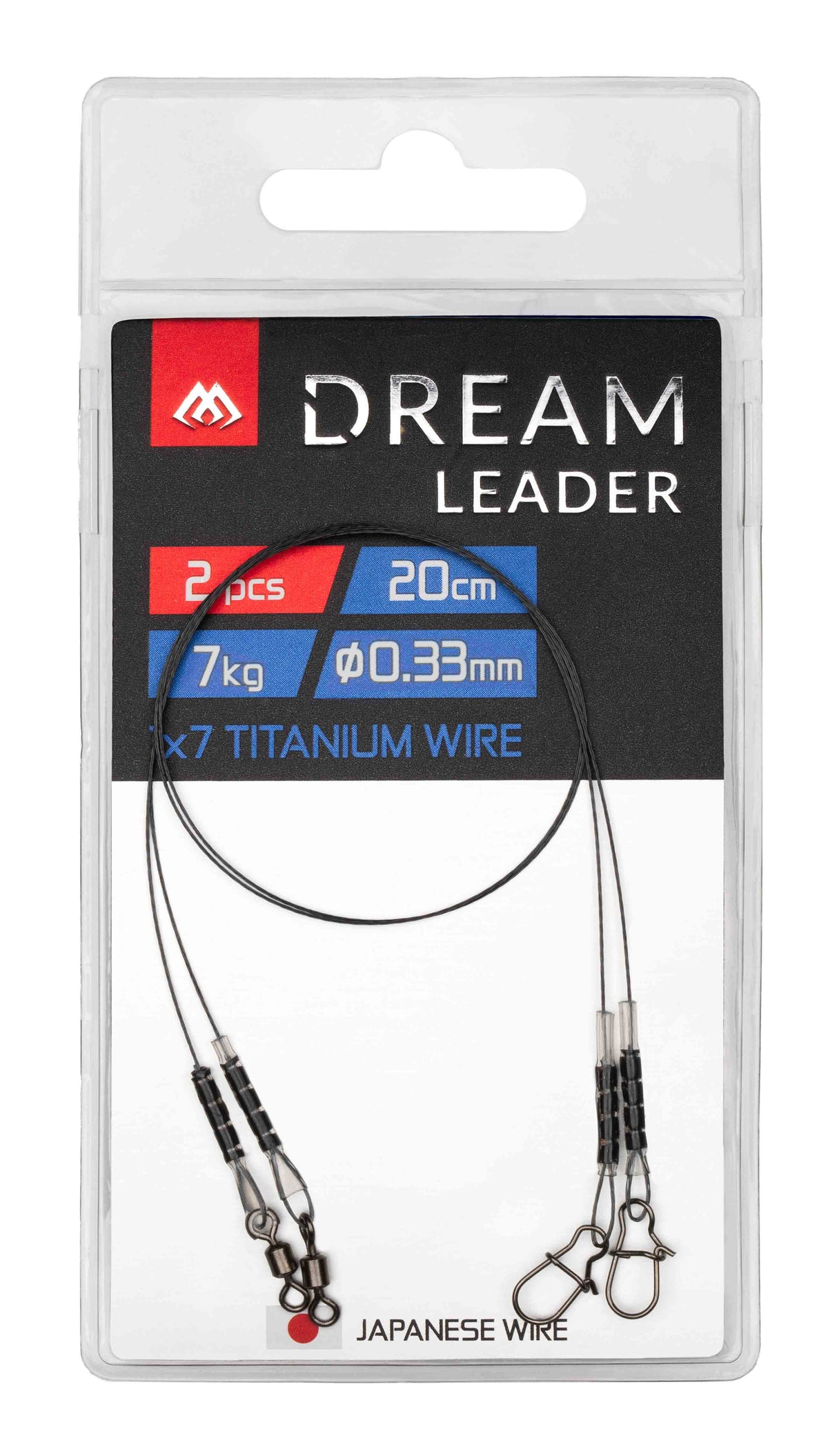 Mikado Leader - Dream Leader - Titanium 1x7 20cm/15LB/7kg - 2pcs