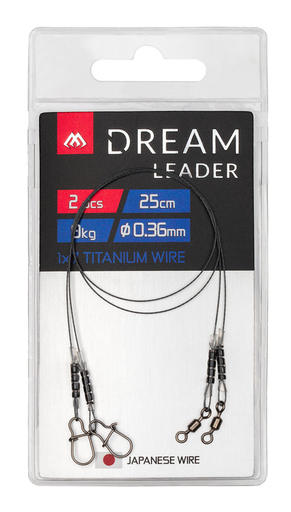 Mikado Leader - Dream Leader - Titanium 1x7 25cm/20LB/9kg - 2pcs