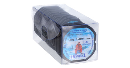 Mikado Schnur - Eyes Blue Ice - 0.10mm/1.80kg/50m - 10 Spulen