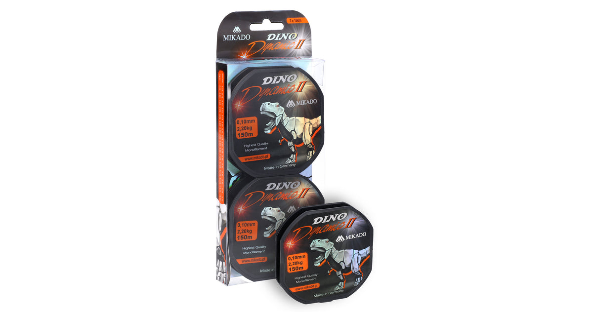 Mikado Schnur - Dino Dynamic Ii - 0.20mm/5.60kg/150m - 2 Spulen