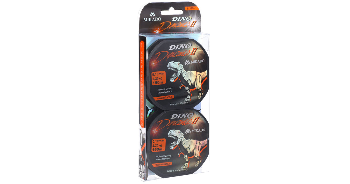 Mikado Schnur - Dino Dynamic Ii - 0.14mm/3.20kg/150m - 2 Spulen