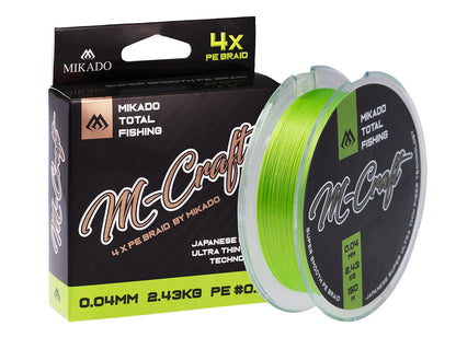 Mikado Geflochtene Schnüre - M-Craft Braid - 0.06mm/3.83kg/150m - Fluo - 1 Spule