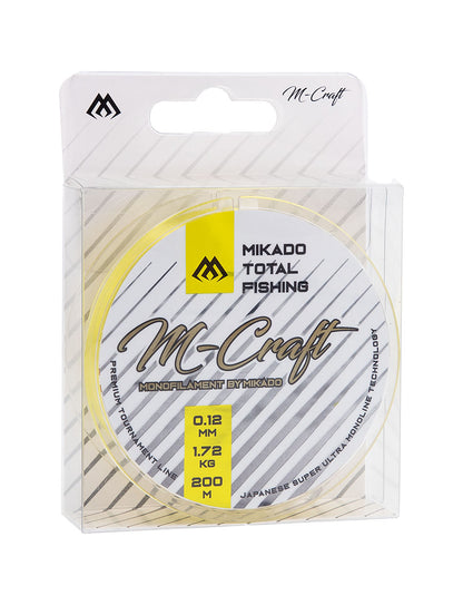 Mikado Schnur - M-Craft - 0.12mm/1.72kg/200m - Fluo Yellow - 1 Spule