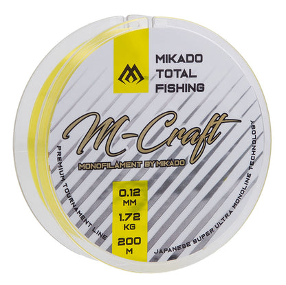 Mikado Schnur - M-Craft - 0.12mm/1.72kg/200m - Fluo Yellow - 1 Spule