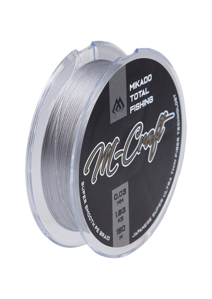 Mikado Geflochtene Schnüre - M-Craft Braid - 0.04mm/2.43kg/150m - Steel Gray - 1 Spule