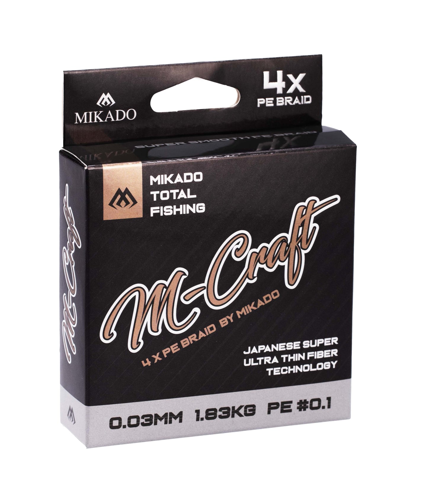 Mikado Geflochtene Schnüre - M-Craft Braid - 0.04mm/2.43kg/150m - Steel Gray - 1 Spule