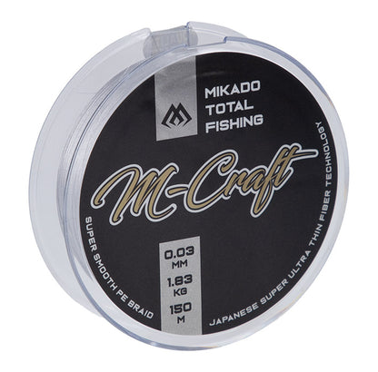 Mikado Geflochtene Schnüre - M-Craft Braid - 0.03mm/1.83kg/150m - Steel Gray - 1 Spule