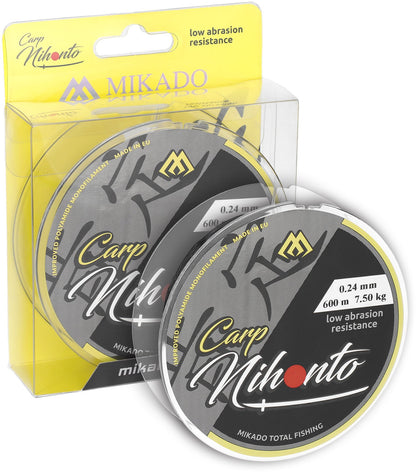 Mikado Schnur - Nihonto Carp - 0.24mm/7.50kg/600m - 1 Spule