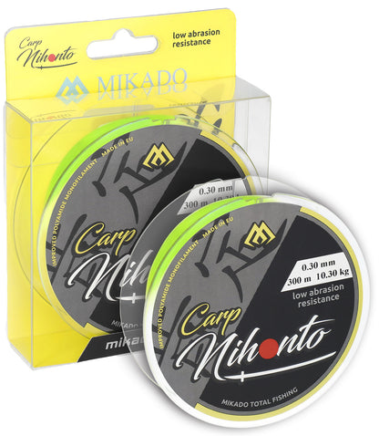 Mikado Schnur - Nihonto Carp - 0.35mm/12.20kg/300m Fluo Gelb - 1 Stk.