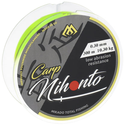Mikado Schnur - Nihonto Carp - 0.35mm/12.20kg/300m Fluo Gelb - 1 Stk.