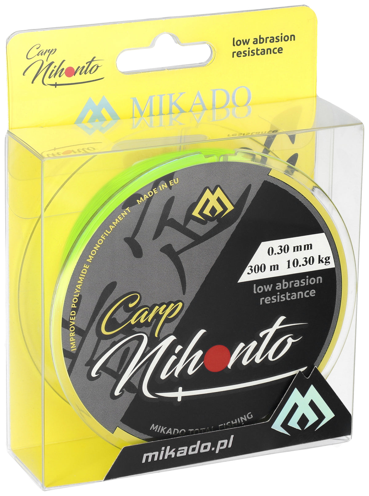 Mikado Schnur - Nihonto Carp - 0.35mm/12.20kg/300m Fluo Gelb - 1 Stk.