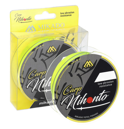 Mikado Schnur - Nihonto Carp - 0.40mm/14.50kg/600m - Fluo Gelb - 1 Spule