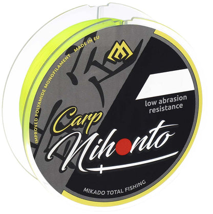 Mikado Schnur - Nihonto Carp - 0.40mm/14.50kg/600m - Fluo Gelb - 1 Spule