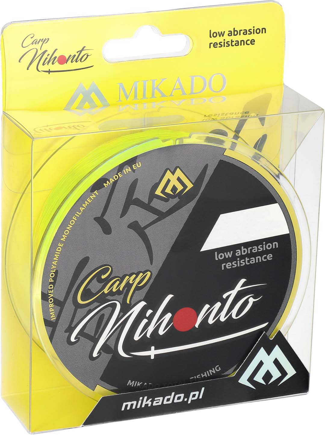 Mikado Schnur - Nihonto Carp - 0.23mm/6.00kg/600m - Fluo Gelb - 1 Spule