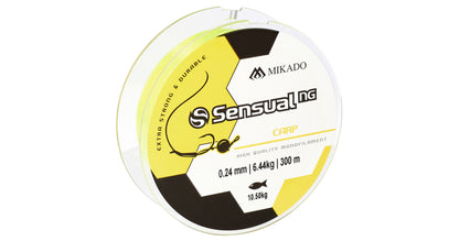 Mikado Schnur - Sensual N.G. Carp 0.33mm/21.5kg/300m - Gelb - 1 Spule