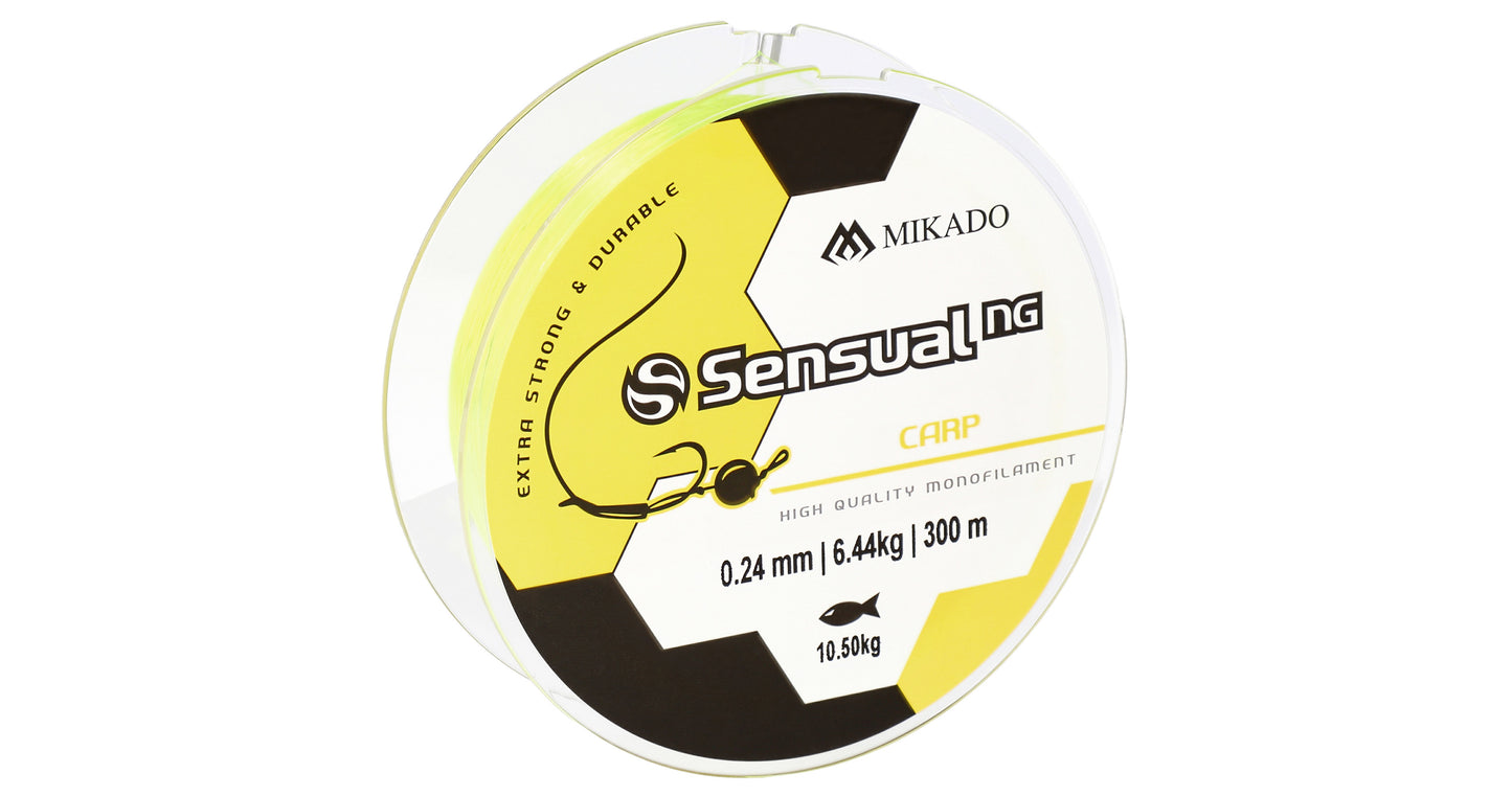 Mikado Schnur - Sensual N.G. Carp 0.26mm/12kg/300m - Gelb - 1 Spule