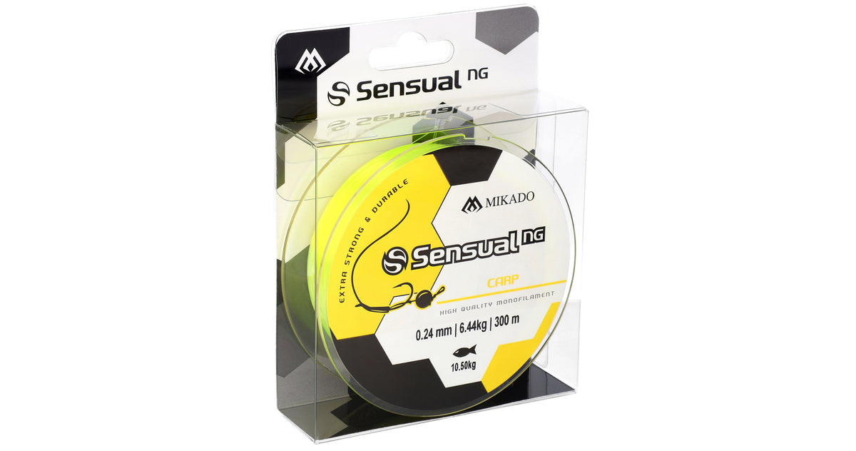 Mikado Schnur - Sensual N.G. Carp 0.24mm/10.5kg/300m - Gelb - 1 Spule