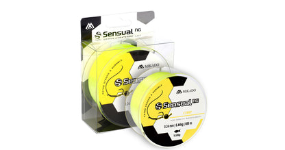 Mikado Schnur - Sensual N.G. Carp 0.24mm/10.5kg/600m - Gelb - 1 Spule