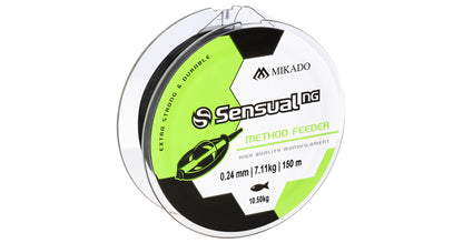 Mikado Schnur - Sensual N.G. Method Feeder 0.22mm/9kg/150m - Schwarz - 1 Spule