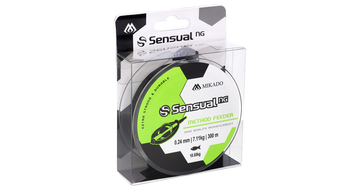 Mikado Schnur - Sensual N.G. Method Feeder 0.24mm/10.5kg/300m - Schwarz - 1 Spule