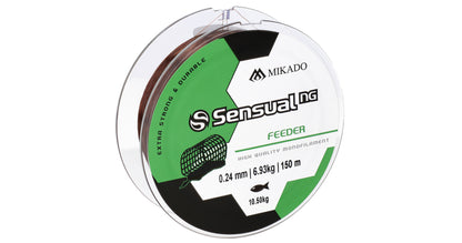 Mikado Schnur - Sensual N.G. Feeder 0.16mm/5kg/150m - Braun - 1 Spule