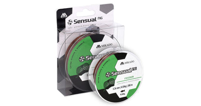 Mikado Schnur - Sensual N.G. Feeder 0.26mm/12kg/300m - Braun - 1 Spule
