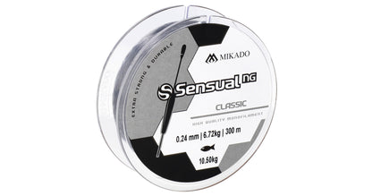 Mikado Schnur - Sensual N.G. Classic 0.22mm/9kg/300m - Transparent - 1 Spule