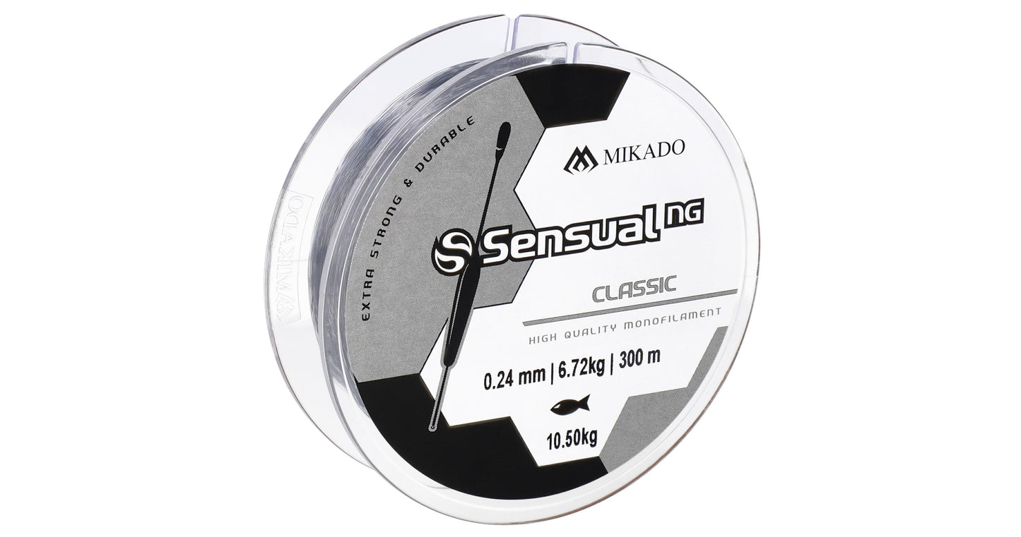 Mikado Schnur - Sensual N.G. Classic 0.30mm/17.5kg/300m - Transparent - 1 Spule
