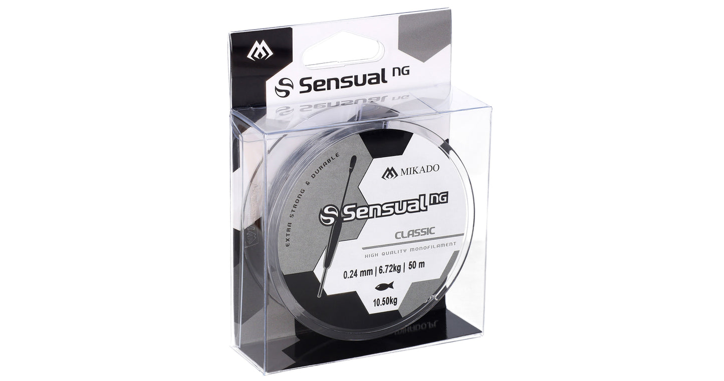 Mikado Schnur - Sensual N.G. Classic 0.08mm/1.5kg/50m - Transparent - 1 Spule